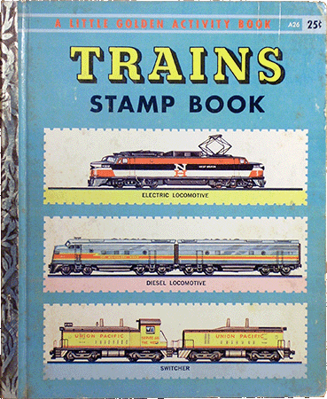 Trains Stamp Book